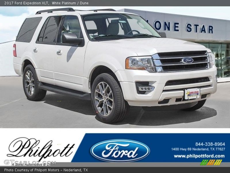 White Platinum / Dune 2017 Ford Expedition XLT