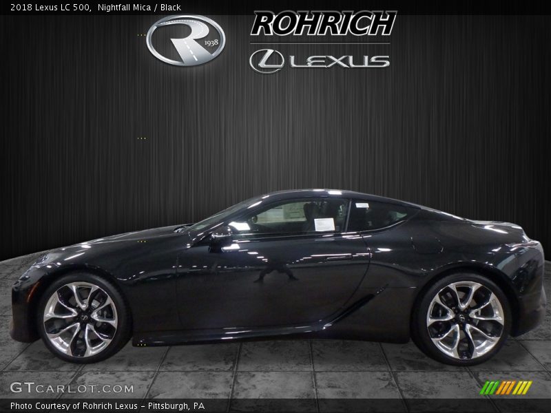 Nightfall Mica / Black 2018 Lexus LC 500