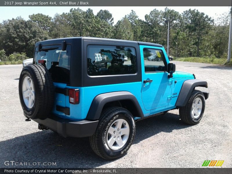 Chief Blue / Black 2017 Jeep Wrangler Sport 4x4