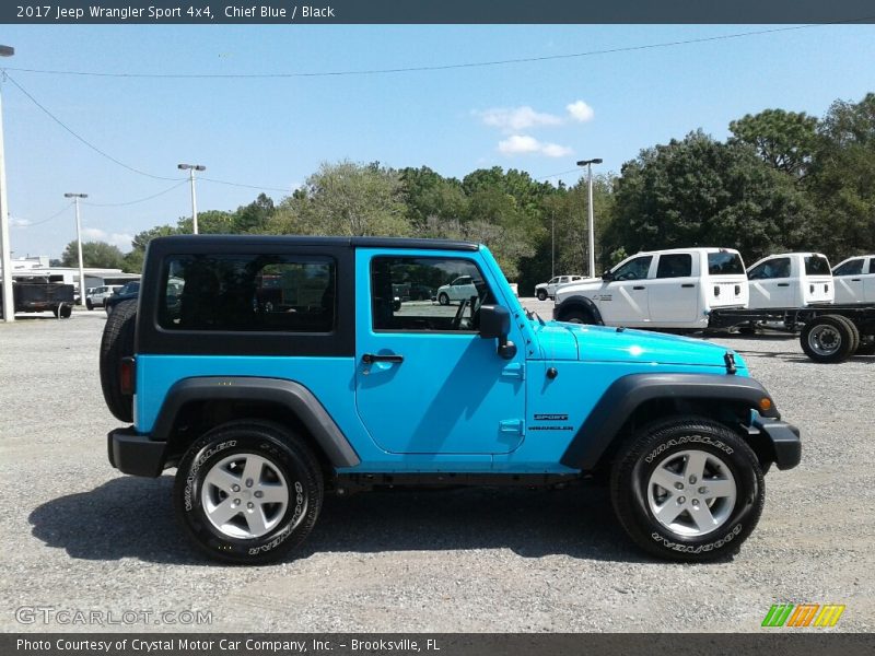 Chief Blue / Black 2017 Jeep Wrangler Sport 4x4