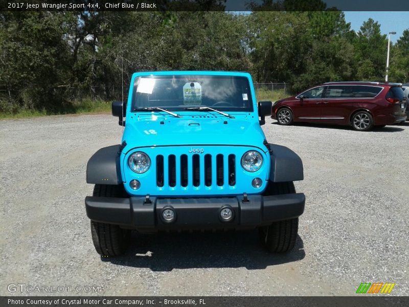 Chief Blue / Black 2017 Jeep Wrangler Sport 4x4