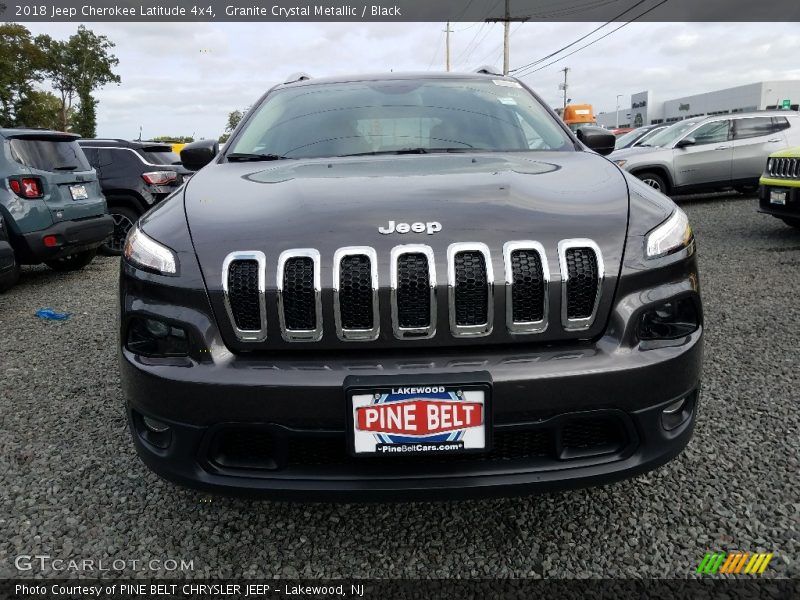 Granite Crystal Metallic / Black 2018 Jeep Cherokee Latitude 4x4