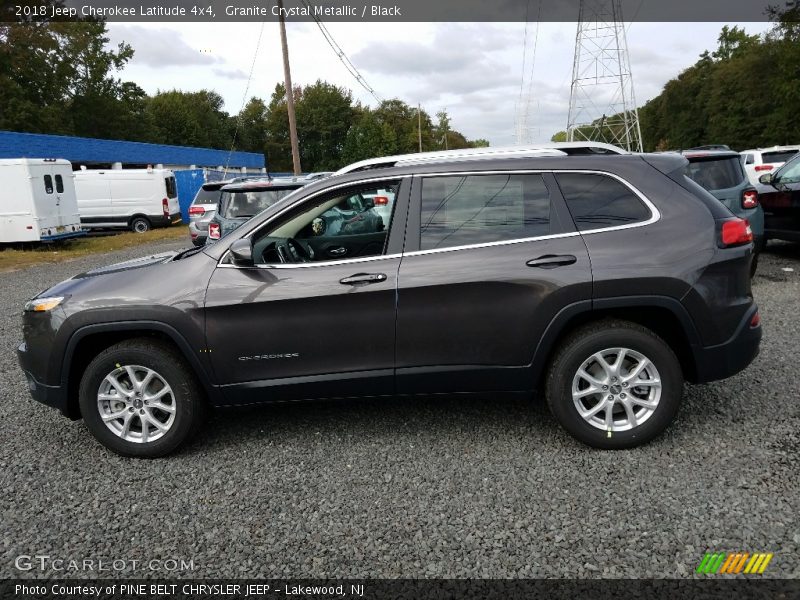 Granite Crystal Metallic / Black 2018 Jeep Cherokee Latitude 4x4