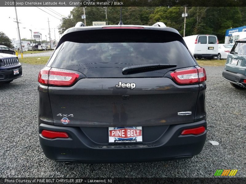 Granite Crystal Metallic / Black 2018 Jeep Cherokee Latitude 4x4