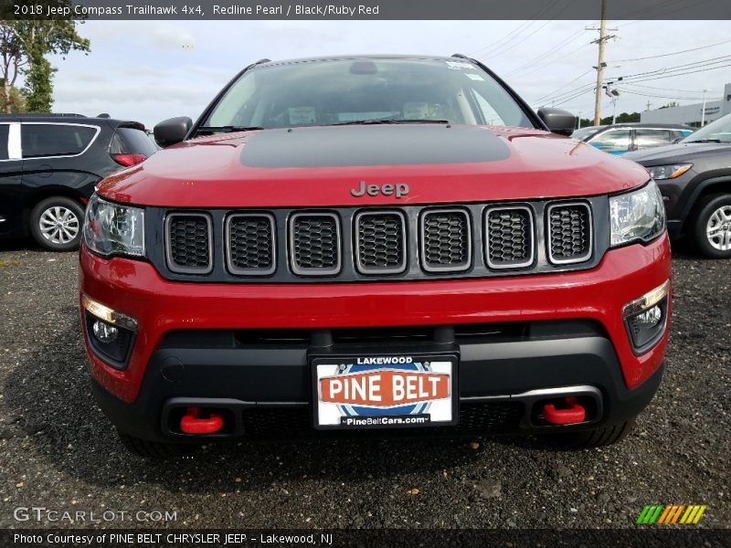 Redline Pearl / Black/Ruby Red 2018 Jeep Compass Trailhawk 4x4