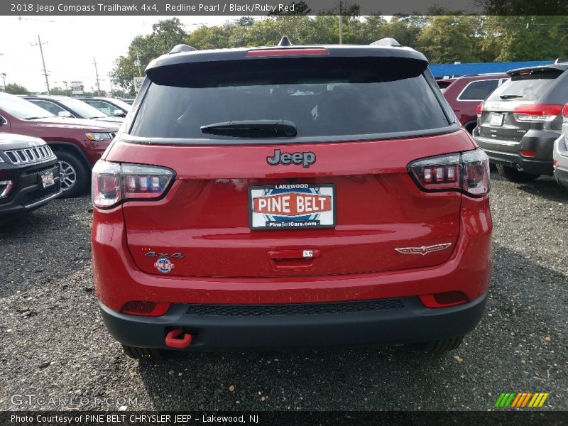 Redline Pearl / Black/Ruby Red 2018 Jeep Compass Trailhawk 4x4