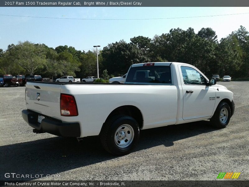 Bright White / Black/Diesel Gray 2017 Ram 1500 Tradesman Regular Cab