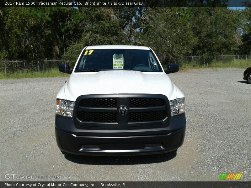 Bright White / Black/Diesel Gray 2017 Ram 1500 Tradesman Regular Cab
