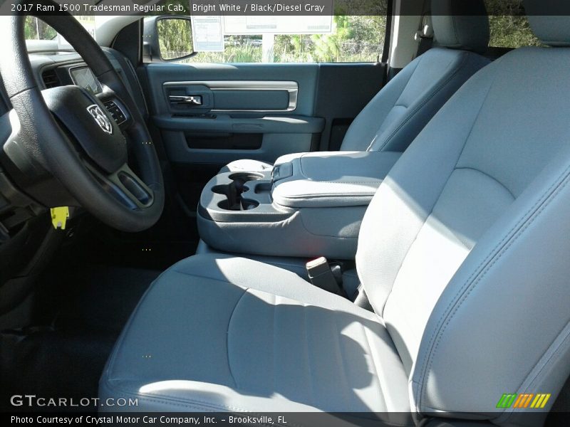 Bright White / Black/Diesel Gray 2017 Ram 1500 Tradesman Regular Cab