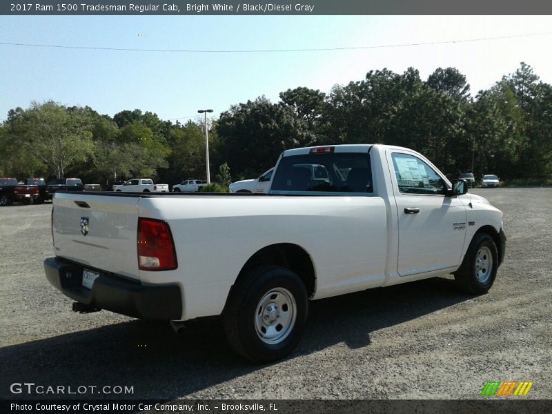 Bright White / Black/Diesel Gray 2017 Ram 1500 Tradesman Regular Cab