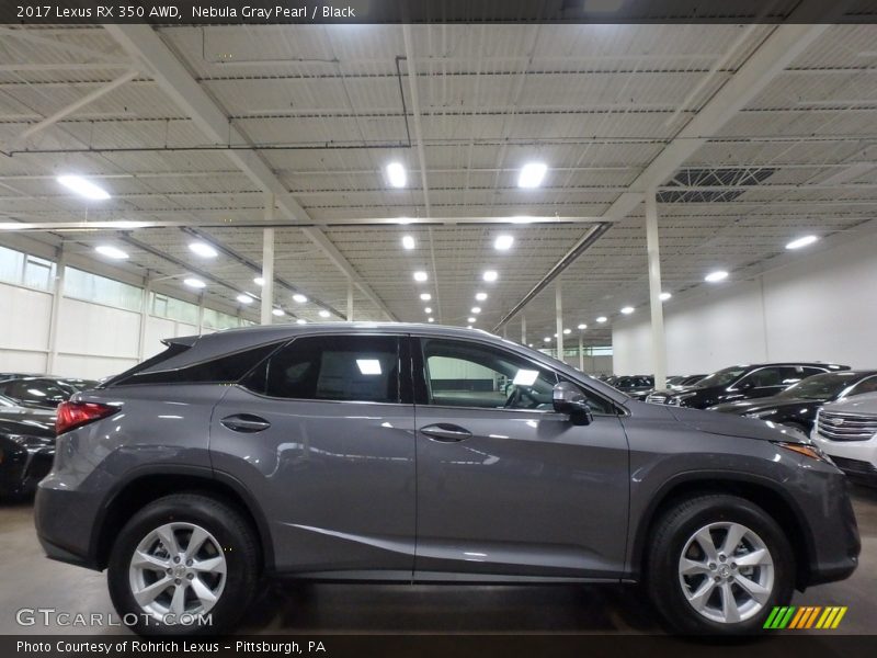 Nebula Gray Pearl / Black 2017 Lexus RX 350 AWD