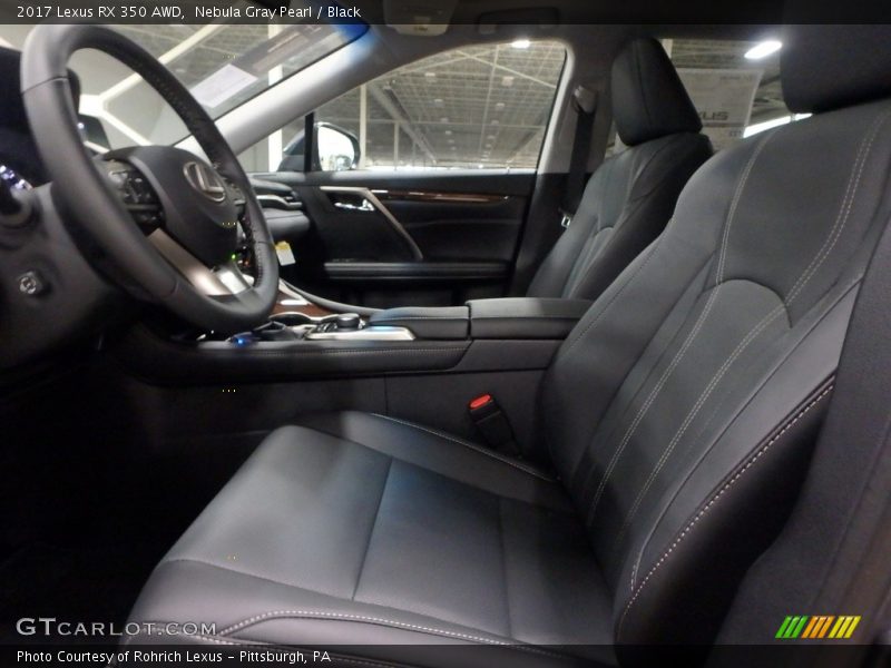 Nebula Gray Pearl / Black 2017 Lexus RX 350 AWD