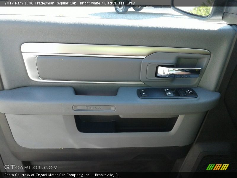 Bright White / Black/Diesel Gray 2017 Ram 1500 Tradesman Regular Cab