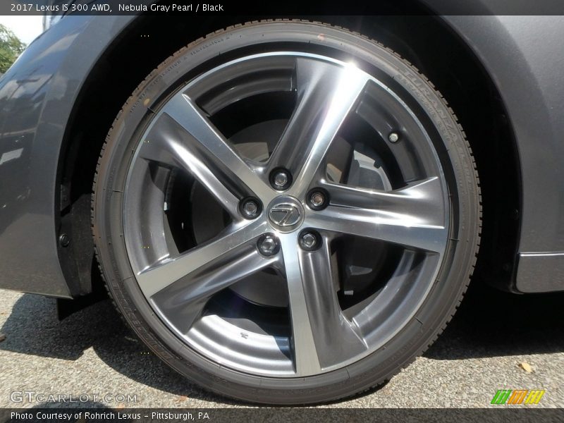 Nebula Gray Pearl / Black 2017 Lexus IS 300 AWD