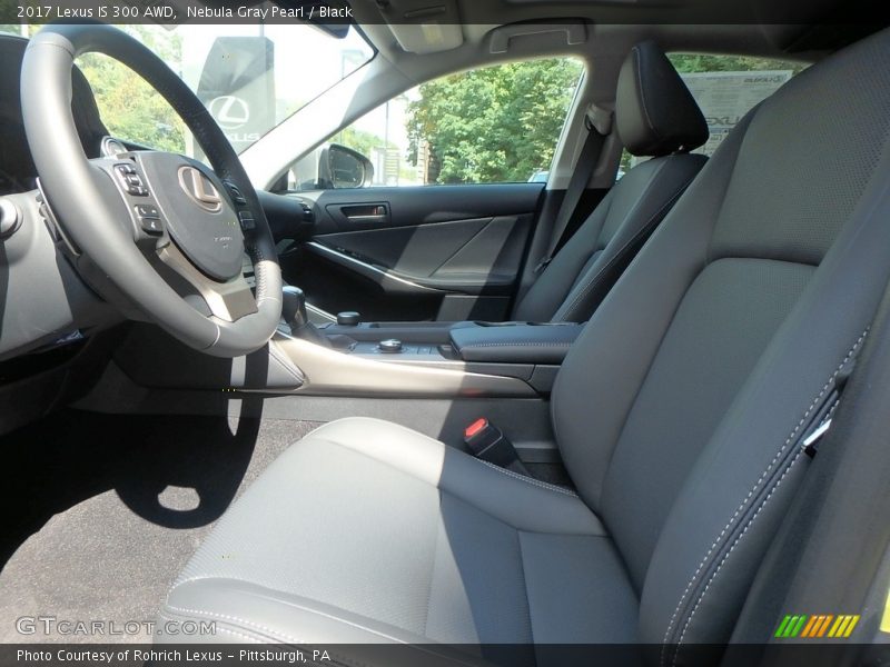 Nebula Gray Pearl / Black 2017 Lexus IS 300 AWD