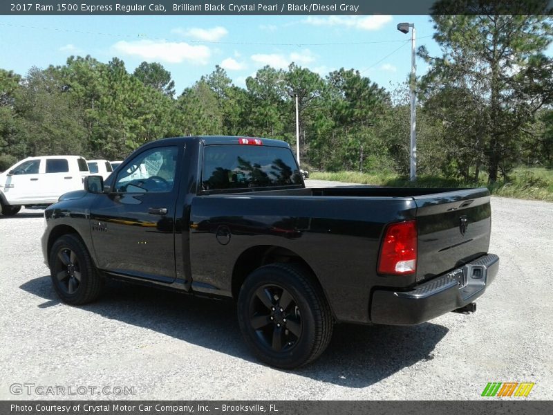 Brilliant Black Crystal Pearl / Black/Diesel Gray 2017 Ram 1500 Express Regular Cab