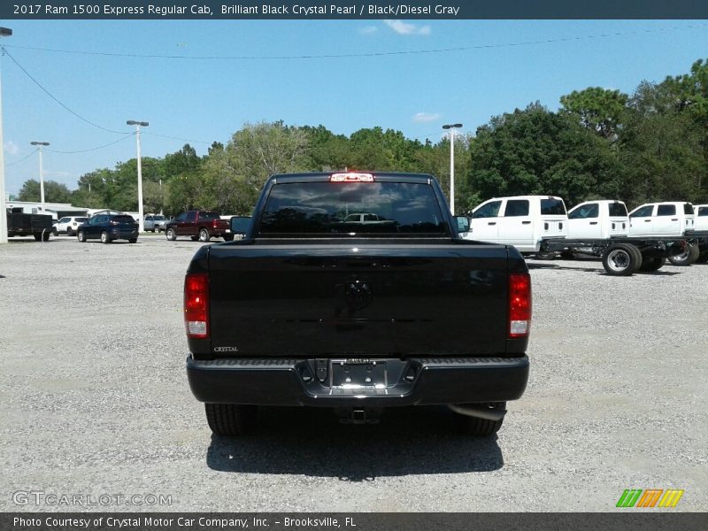 Brilliant Black Crystal Pearl / Black/Diesel Gray 2017 Ram 1500 Express Regular Cab