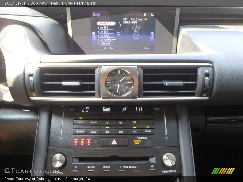 Nebula Gray Pearl / Black 2017 Lexus IS 300 AWD