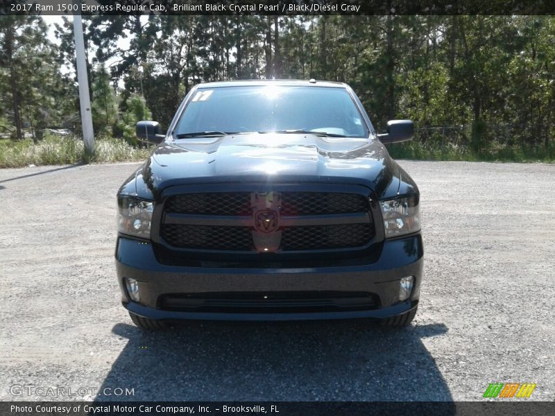Brilliant Black Crystal Pearl / Black/Diesel Gray 2017 Ram 1500 Express Regular Cab