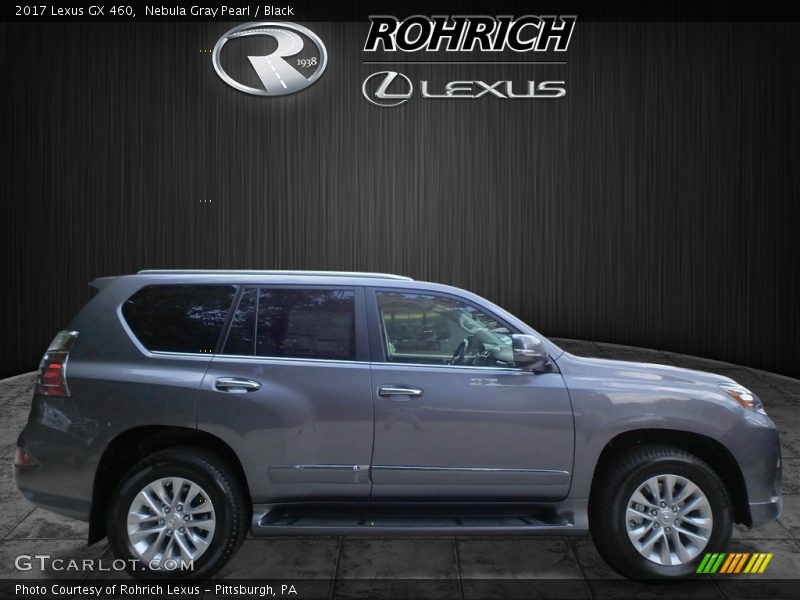 Nebula Gray Pearl / Black 2017 Lexus GX 460