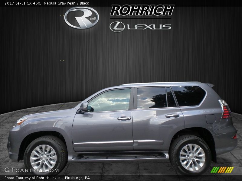 Nebula Gray Pearl / Black 2017 Lexus GX 460