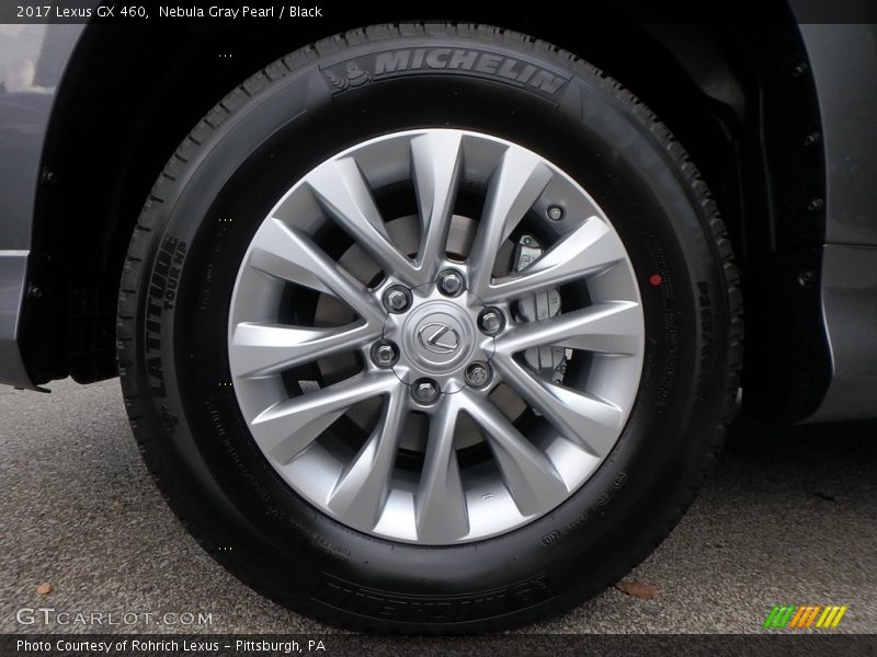 Nebula Gray Pearl / Black 2017 Lexus GX 460
