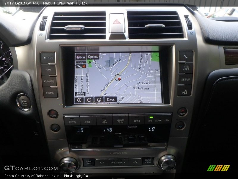 Nebula Gray Pearl / Black 2017 Lexus GX 460