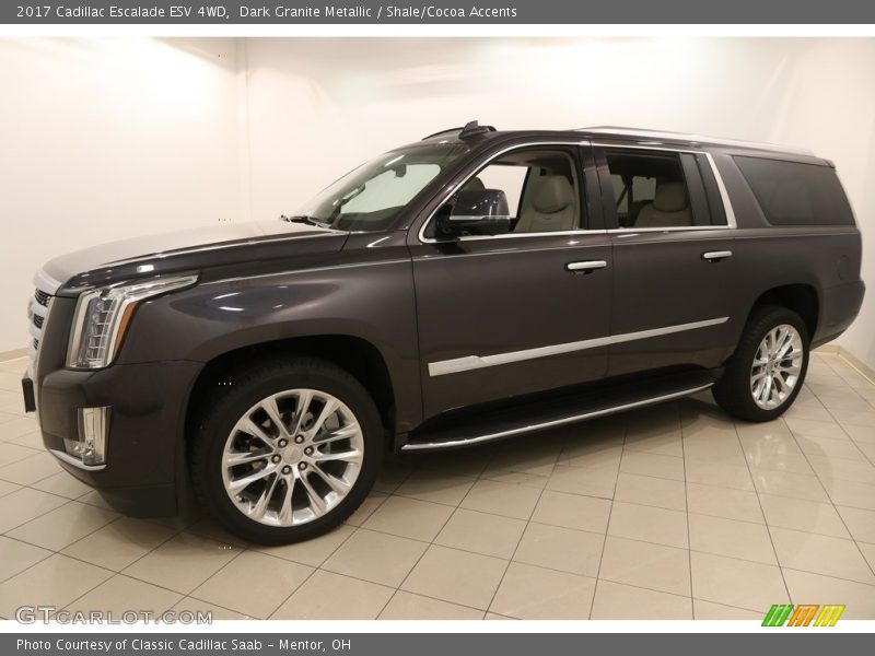 Dark Granite Metallic / Shale/Cocoa Accents 2017 Cadillac Escalade ESV 4WD