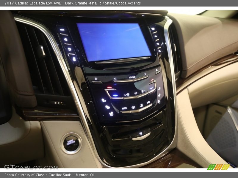 Dark Granite Metallic / Shale/Cocoa Accents 2017 Cadillac Escalade ESV 4WD