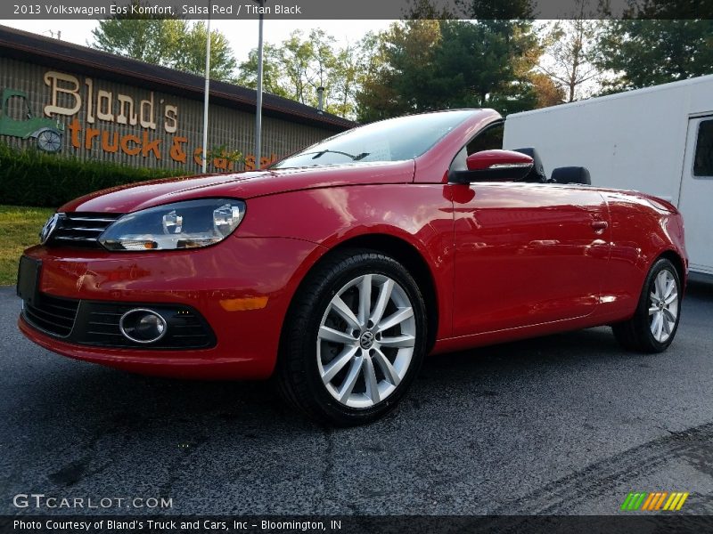 Salsa Red / Titan Black 2013 Volkswagen Eos Komfort