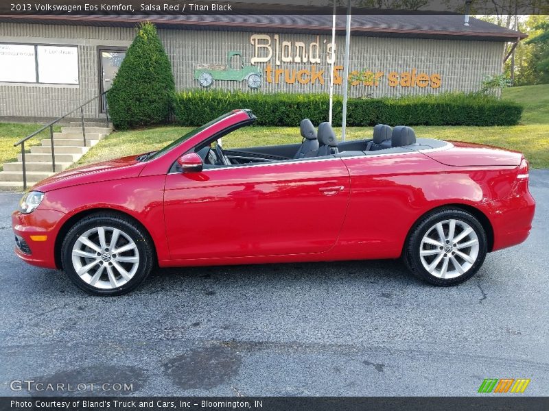 Salsa Red / Titan Black 2013 Volkswagen Eos Komfort