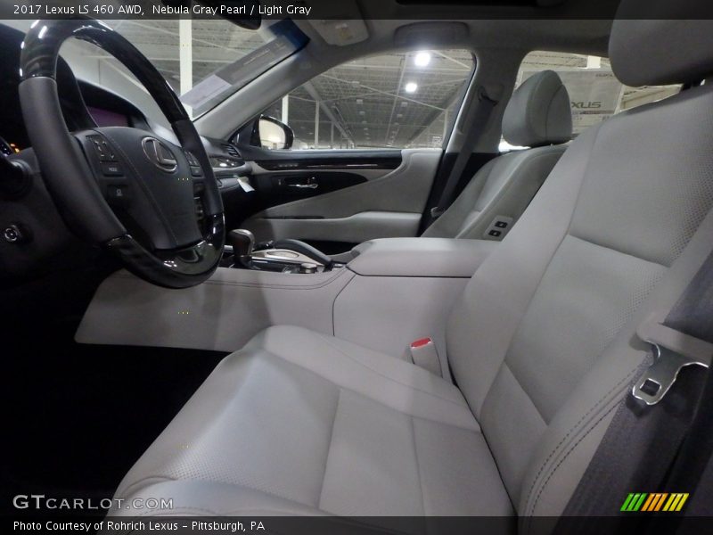 Nebula Gray Pearl / Light Gray 2017 Lexus LS 460 AWD
