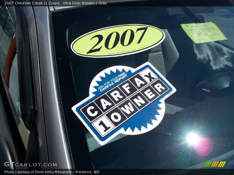 Ultra Silver Metallic / Gray 2007 Chevrolet Cobalt LS Coupe