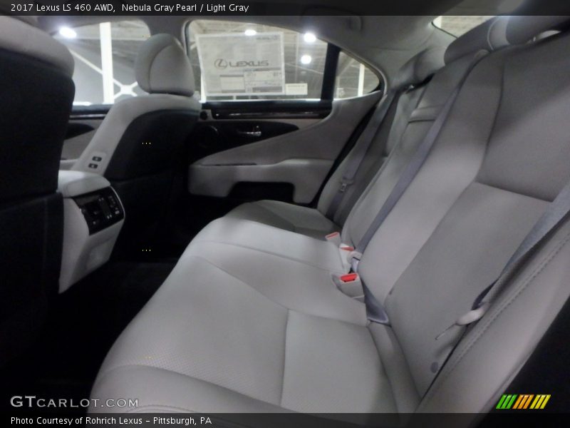 Nebula Gray Pearl / Light Gray 2017 Lexus LS 460 AWD