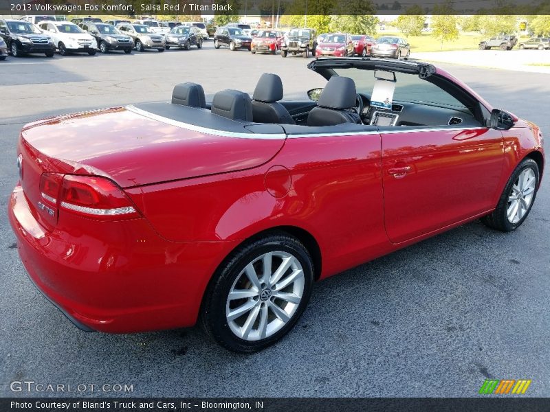 Salsa Red / Titan Black 2013 Volkswagen Eos Komfort