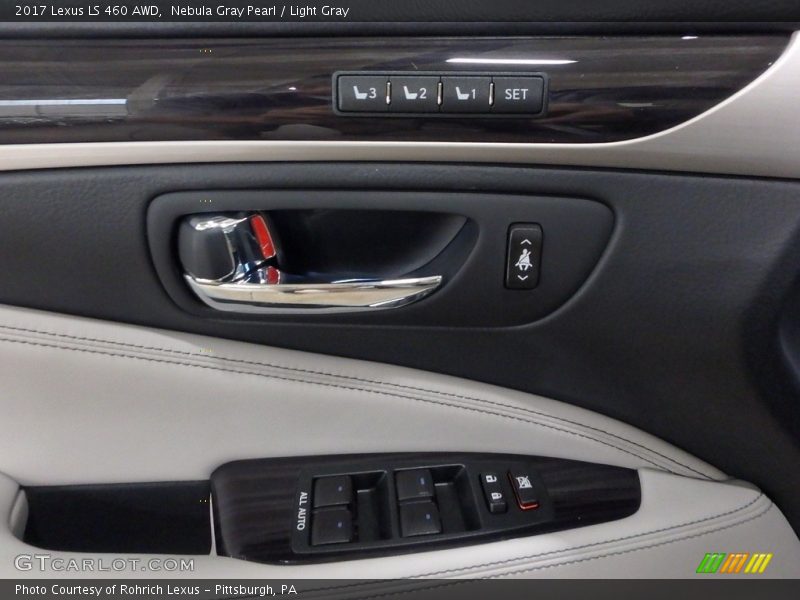 Nebula Gray Pearl / Light Gray 2017 Lexus LS 460 AWD