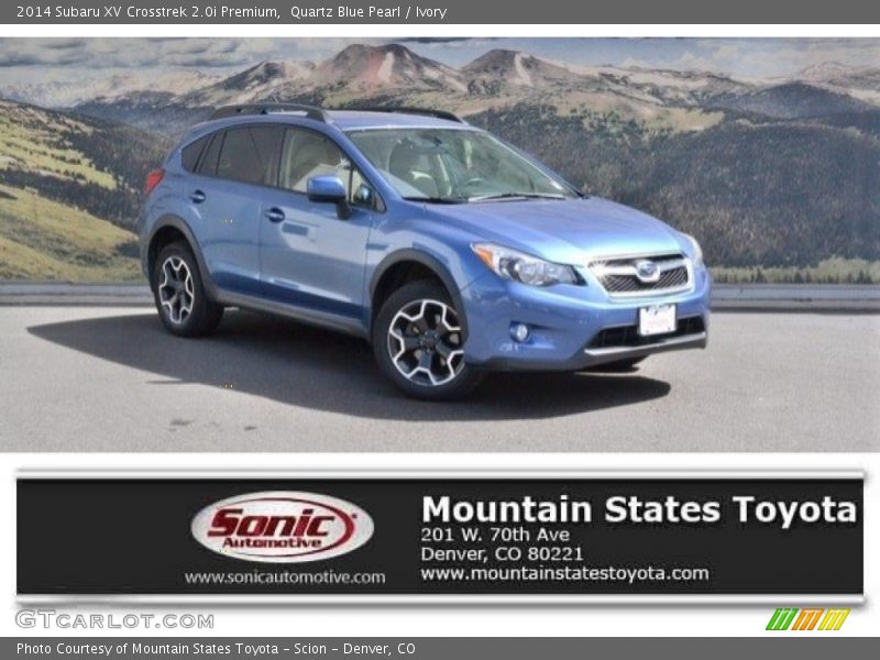 Quartz Blue Pearl / Ivory 2014 Subaru XV Crosstrek 2.0i Premium