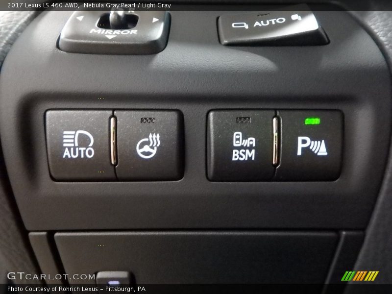Nebula Gray Pearl / Light Gray 2017 Lexus LS 460 AWD