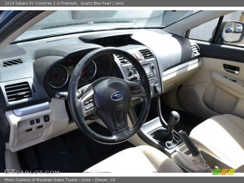 Quartz Blue Pearl / Ivory 2014 Subaru XV Crosstrek 2.0i Premium