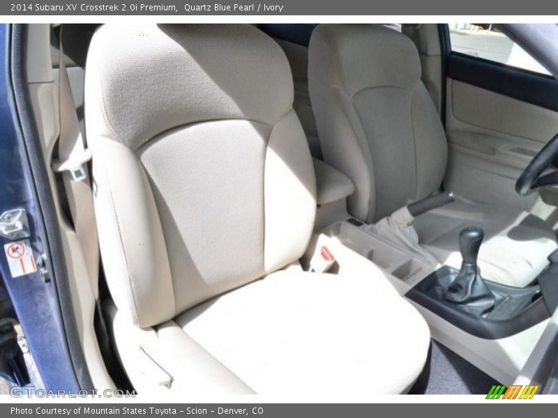 Quartz Blue Pearl / Ivory 2014 Subaru XV Crosstrek 2.0i Premium