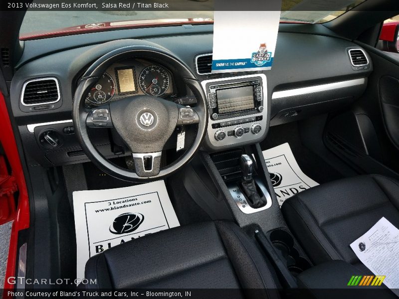 Salsa Red / Titan Black 2013 Volkswagen Eos Komfort