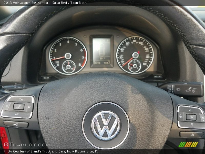 Salsa Red / Titan Black 2013 Volkswagen Eos Komfort