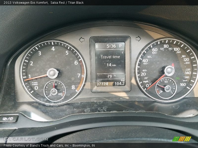 Salsa Red / Titan Black 2013 Volkswagen Eos Komfort
