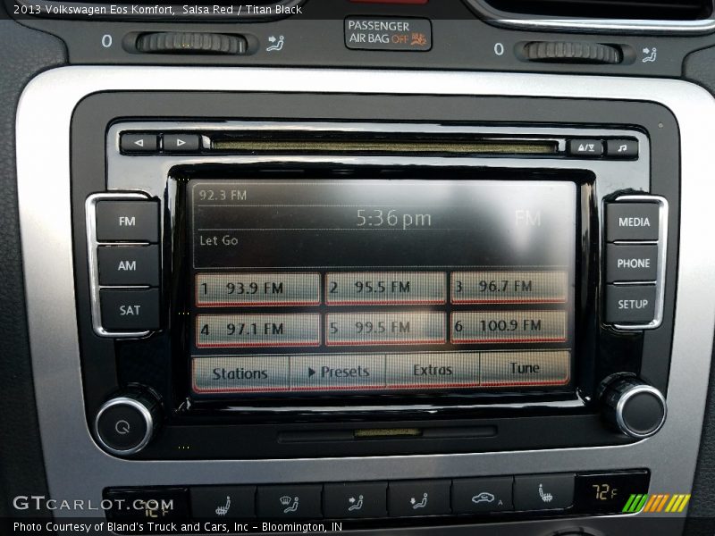 Salsa Red / Titan Black 2013 Volkswagen Eos Komfort