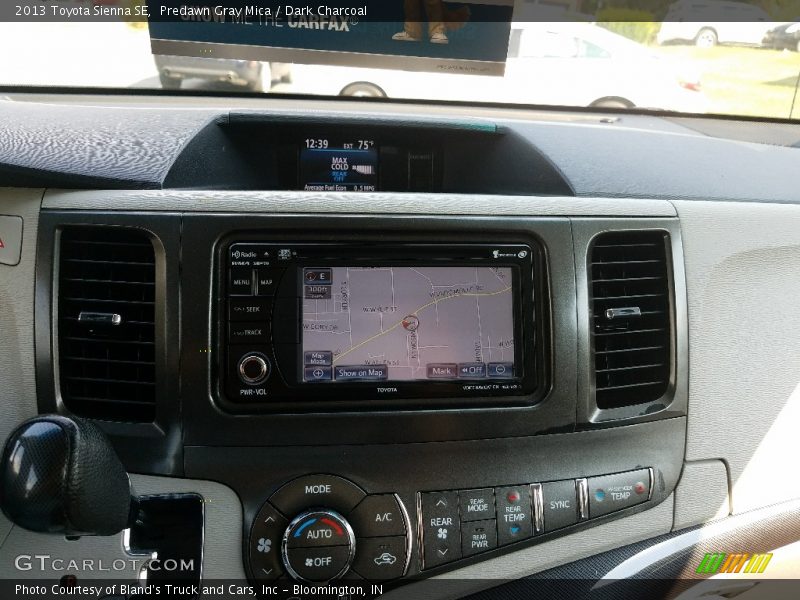 Predawn Gray Mica / Dark Charcoal 2013 Toyota Sienna SE