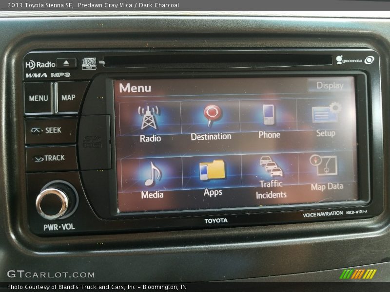 Predawn Gray Mica / Dark Charcoal 2013 Toyota Sienna SE