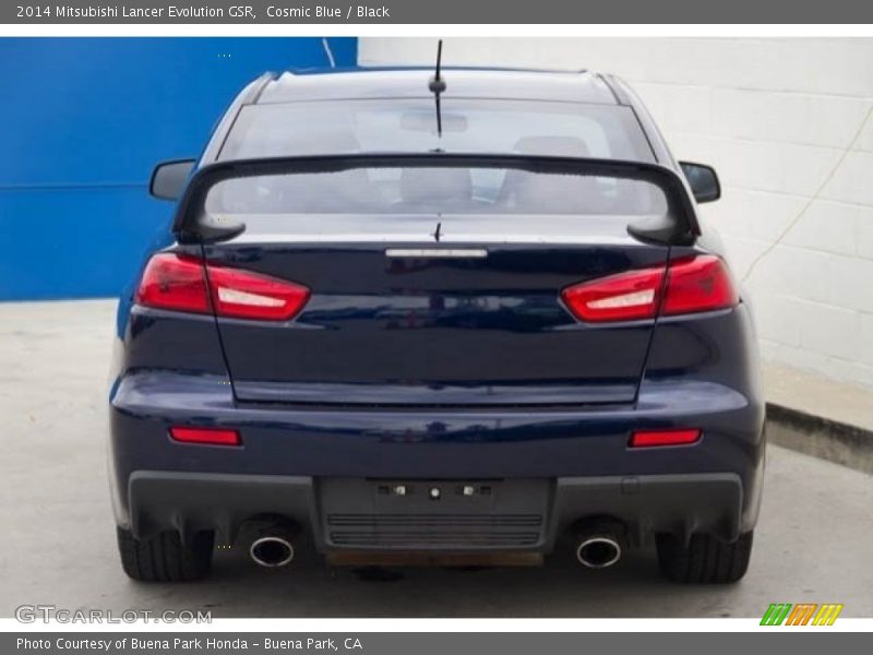 Cosmic Blue / Black 2014 Mitsubishi Lancer Evolution GSR