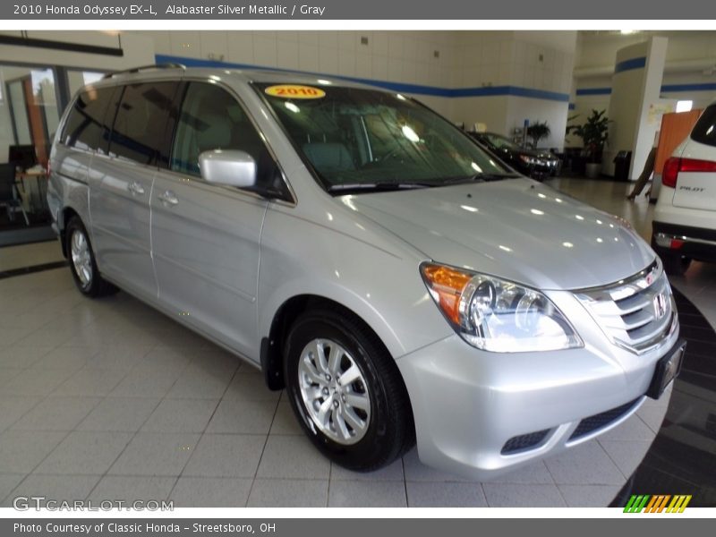 Alabaster Silver Metallic / Gray 2010 Honda Odyssey EX-L