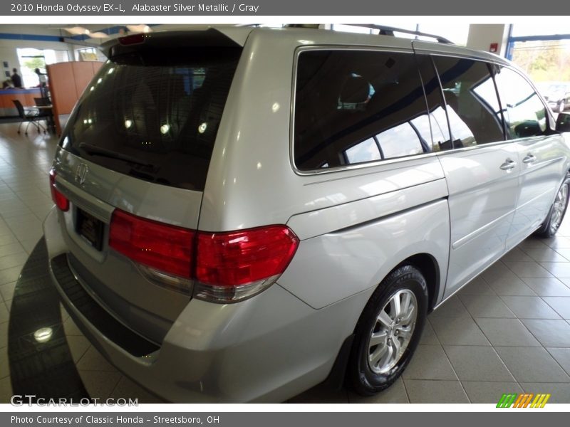 Alabaster Silver Metallic / Gray 2010 Honda Odyssey EX-L
