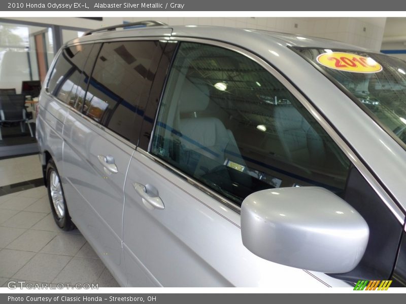 Alabaster Silver Metallic / Gray 2010 Honda Odyssey EX-L